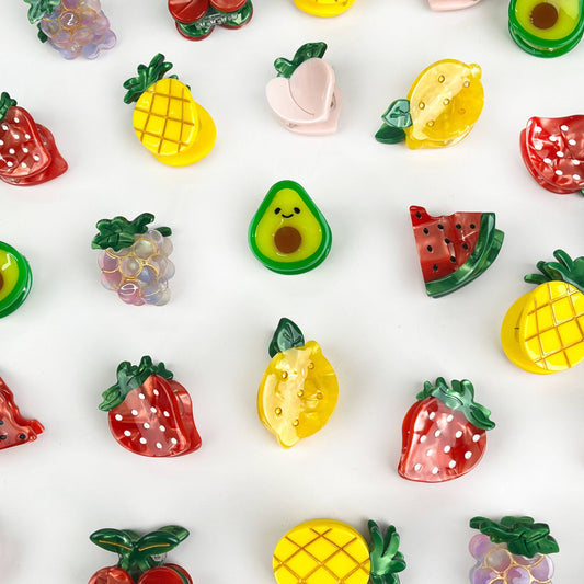 Mini pince à cheveux fruitée, petits accessoires pour cheveux: Ananas