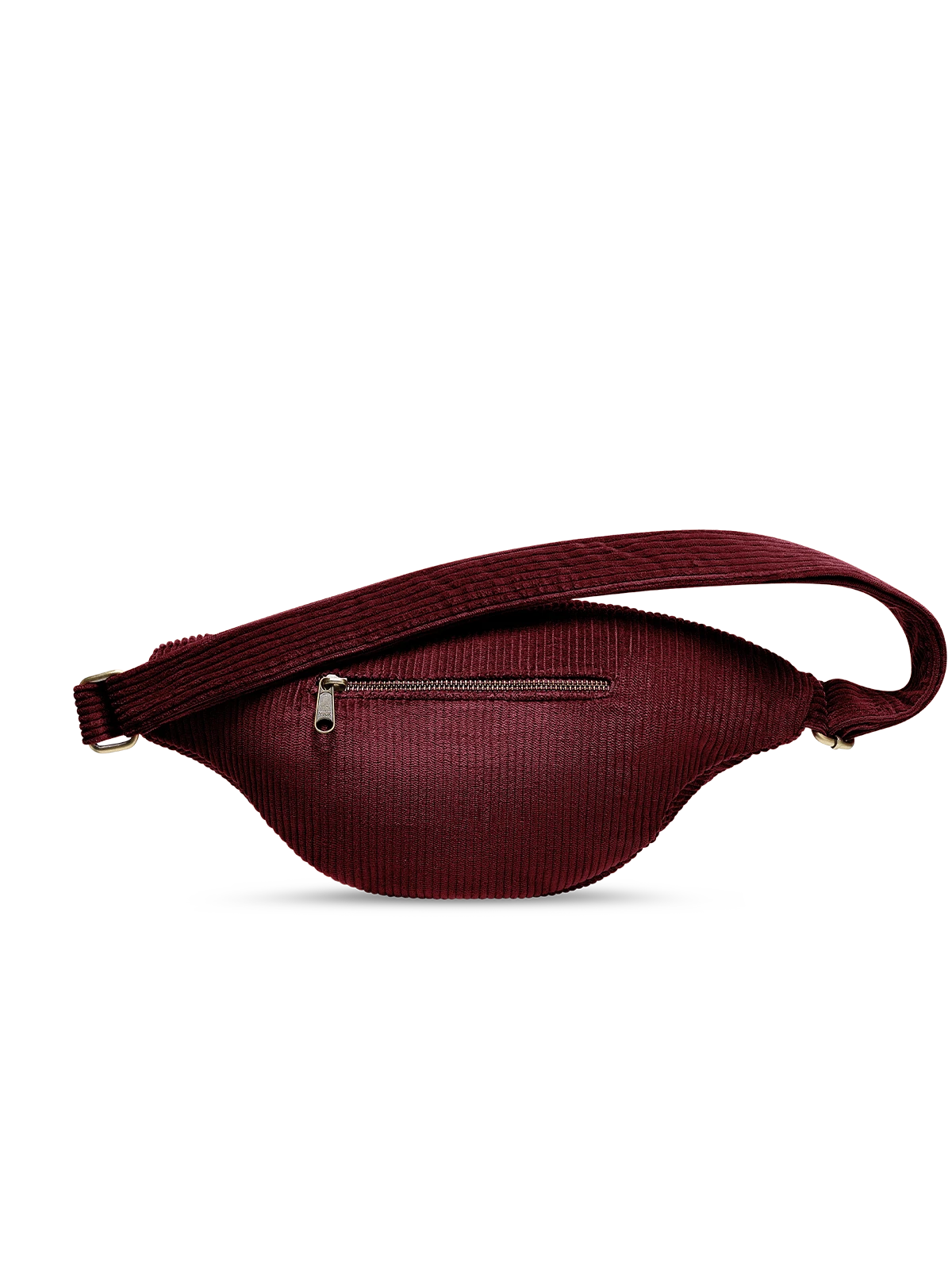 Sac banane sasha velours bordeaux