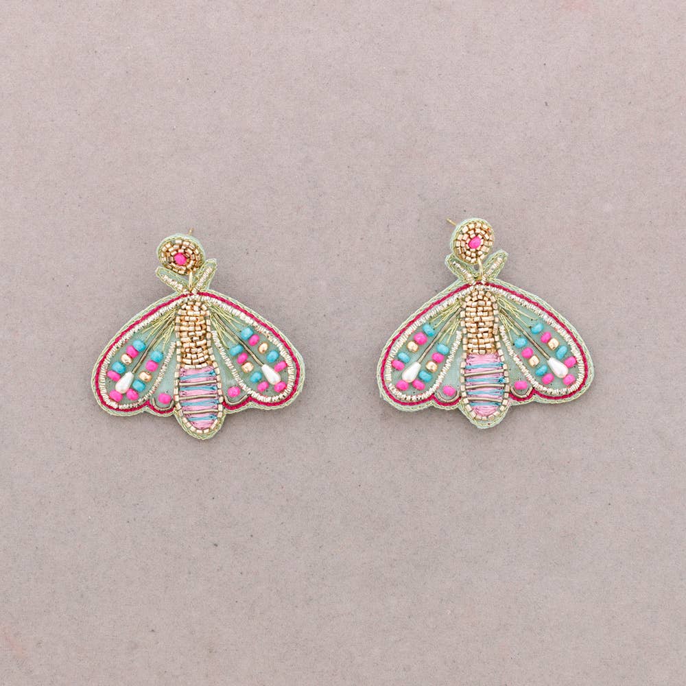 Boucles d'oreilles Insecte Perles doré - DupontDupont