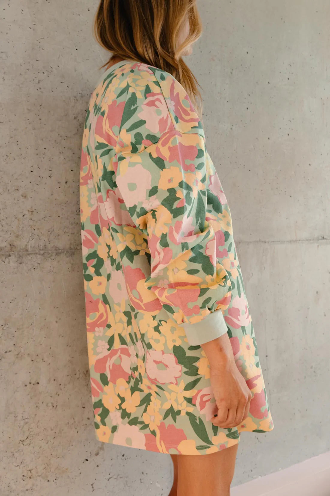 Robe sweat Allamanda vert