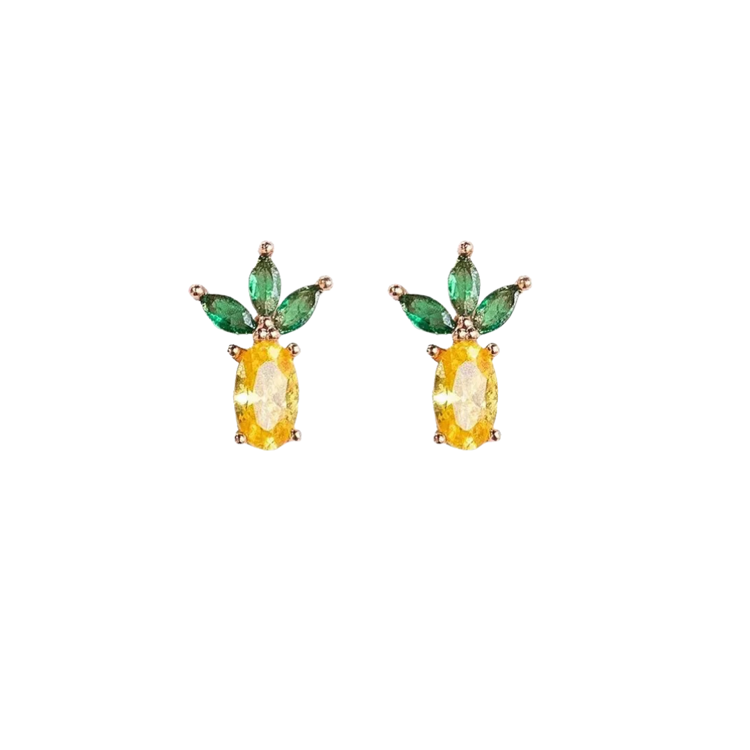 Clous pop ananas: Geel / Goud - DupontDupont