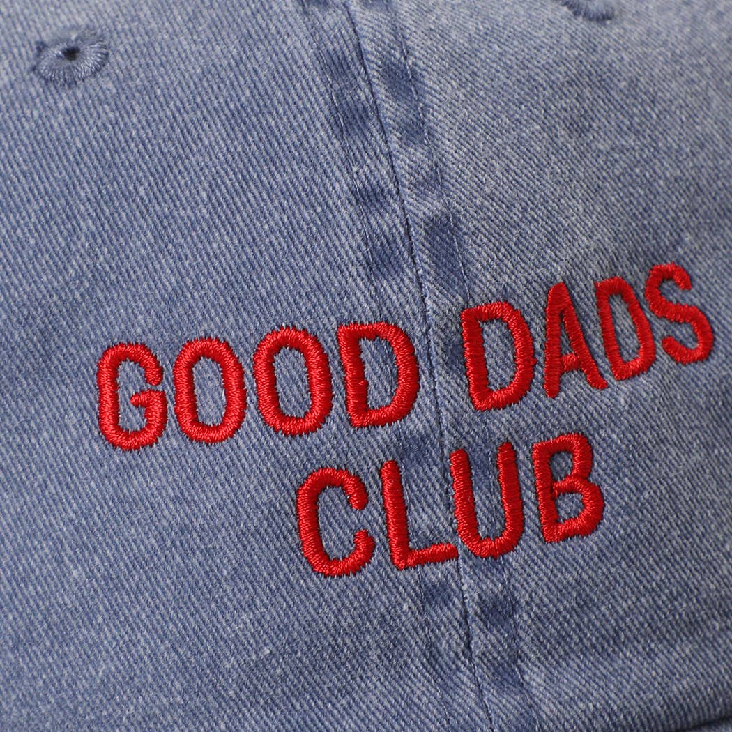 Casquette de baseball en coton brodée « Good dads club » Sable