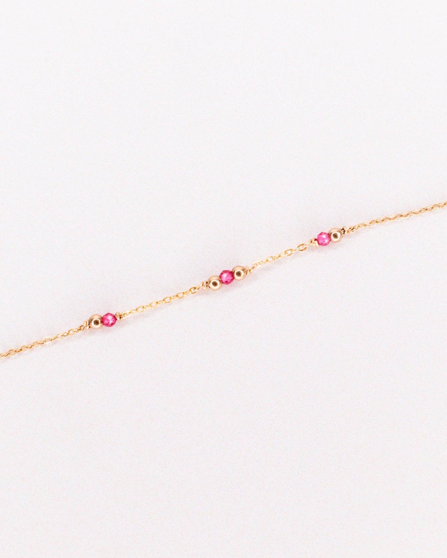 Bracelet Aube avec pierre Grenat