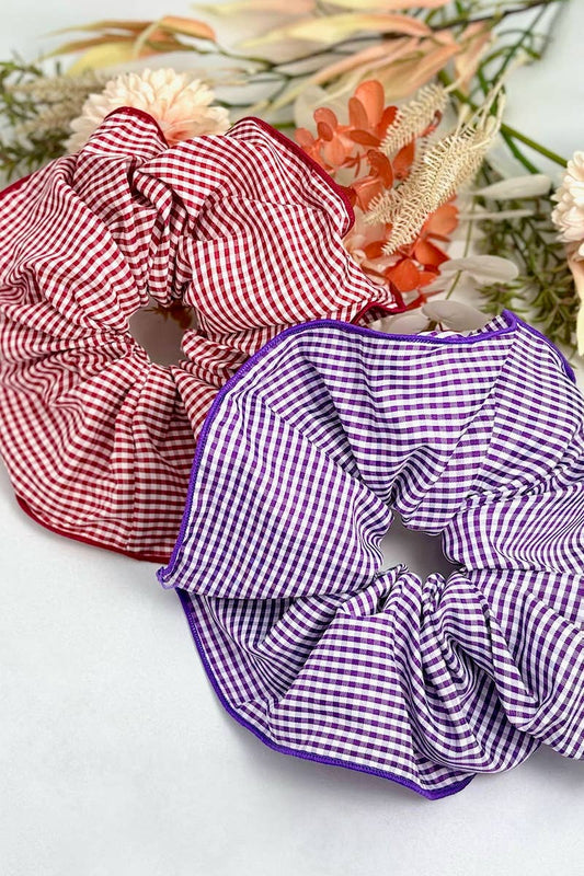 Chouchou vichy Violet