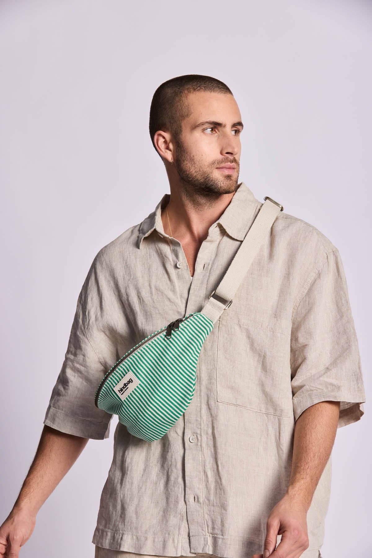 Sac banane Olivia Rayures vert - DupontDupont