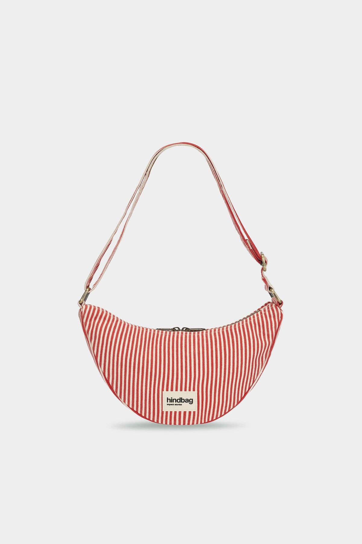 Sac Bandoulière Andrea Rayures rouge