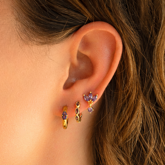 Créoles Brisa Violet