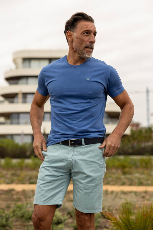 T-shirt Basique Bleu Moyen: Azulon / M