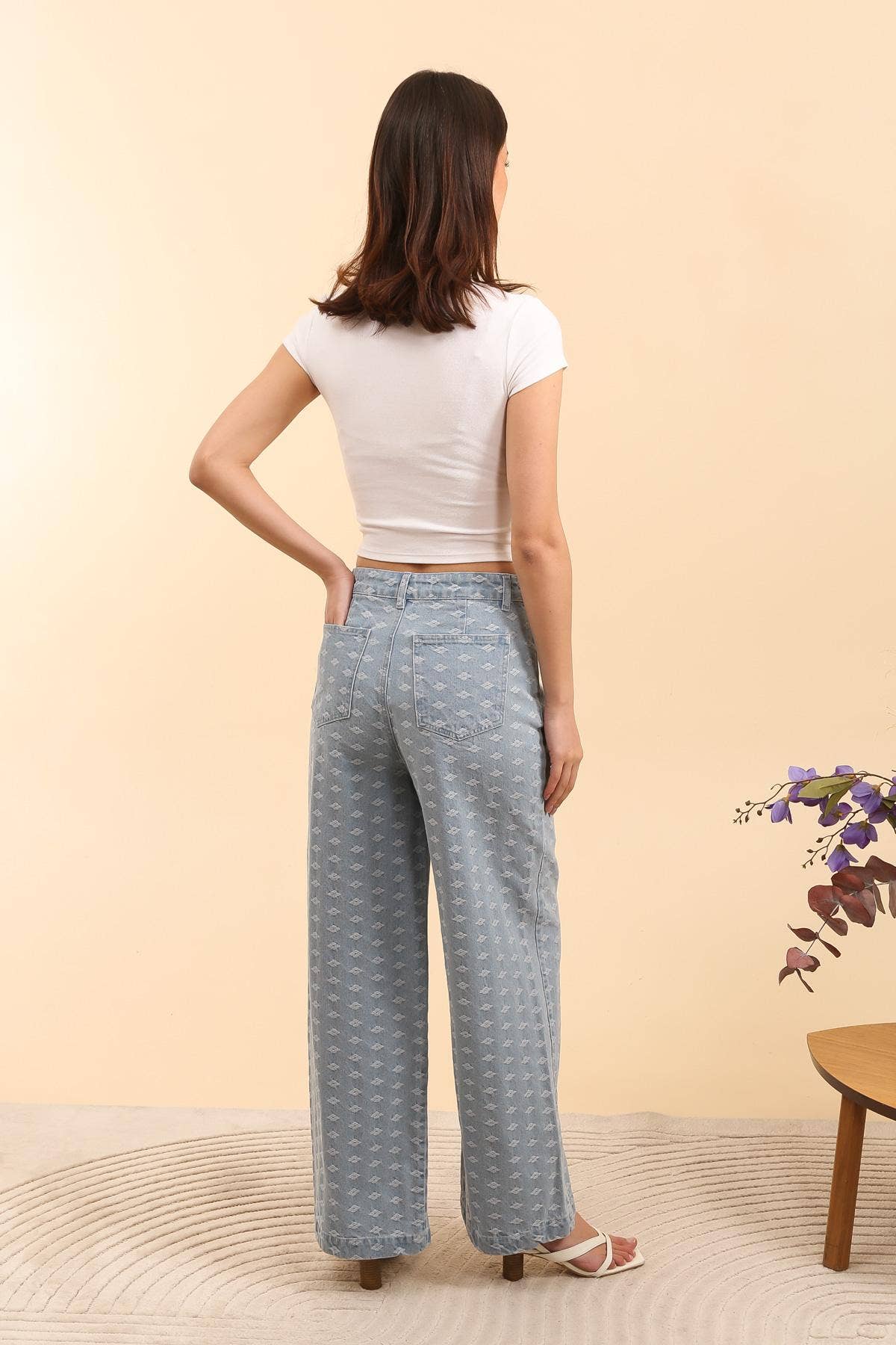 PANTALON LARGE DENIM