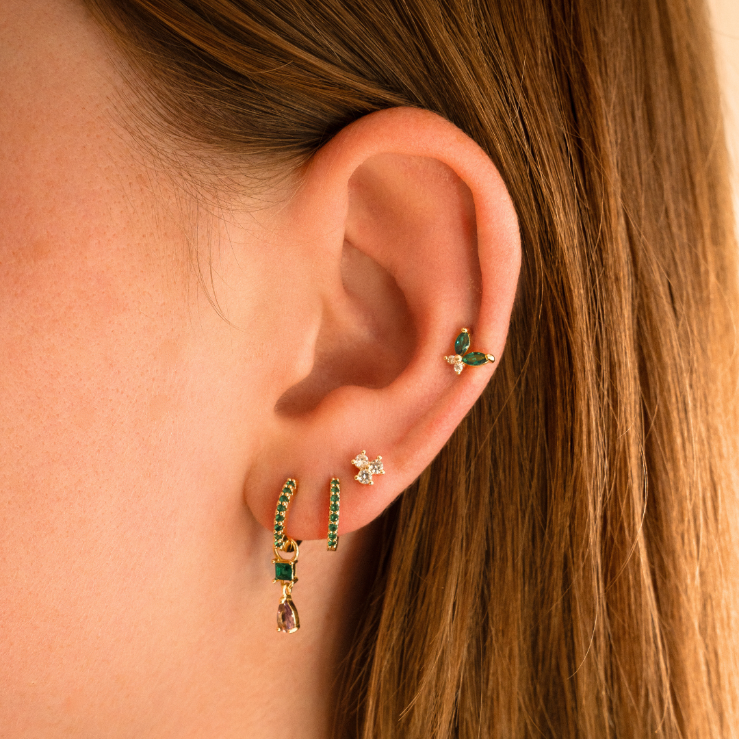 Petites boucles d’oreilles scintillantes