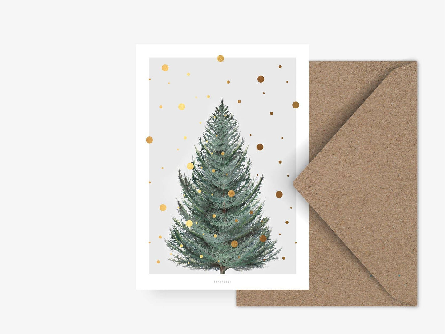 Carte postale sapin - format DIN A6 - DupontDupont