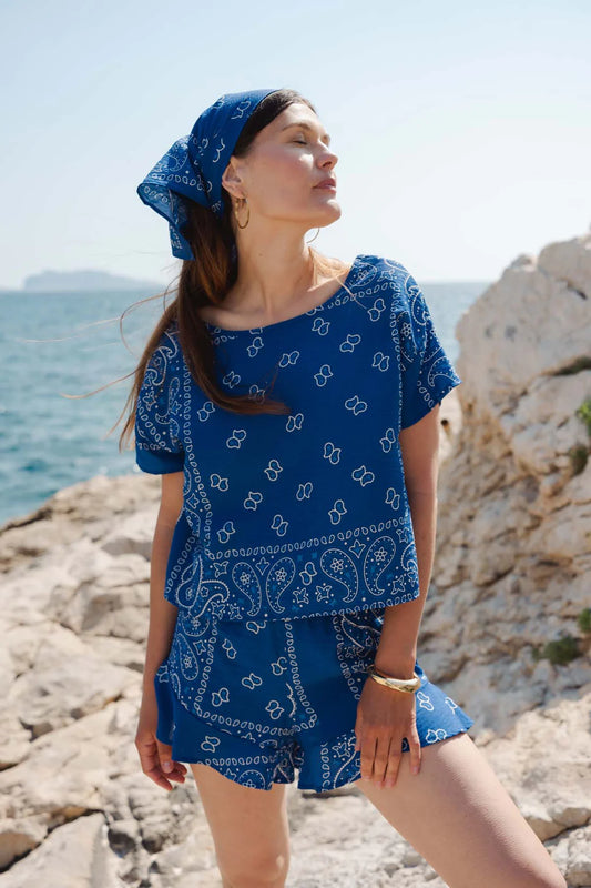 Short bandana bleu - DupontDupont