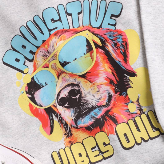 Sweat molleton PAWSITIVE VIBES ONLY