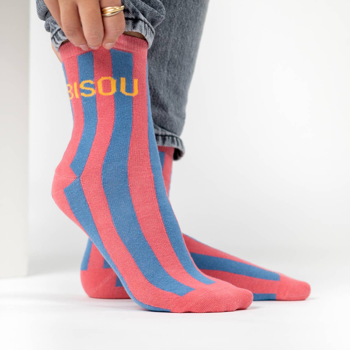 Chaussettes Rayées - Bisou