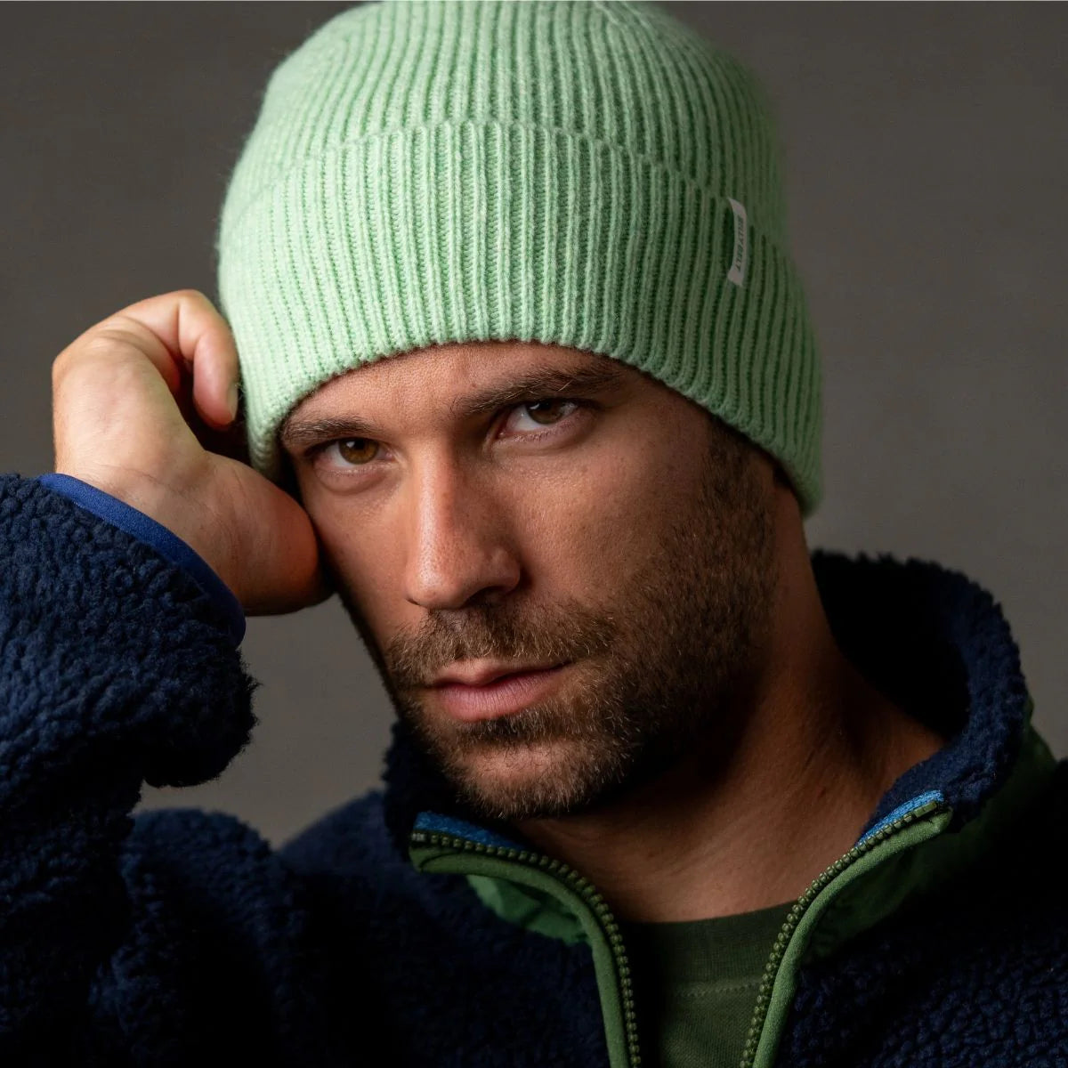 Bonnet 100% laine d’agneau - vert