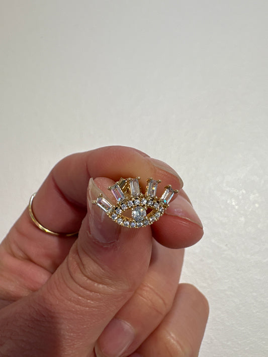 Boucles œil cils zircon