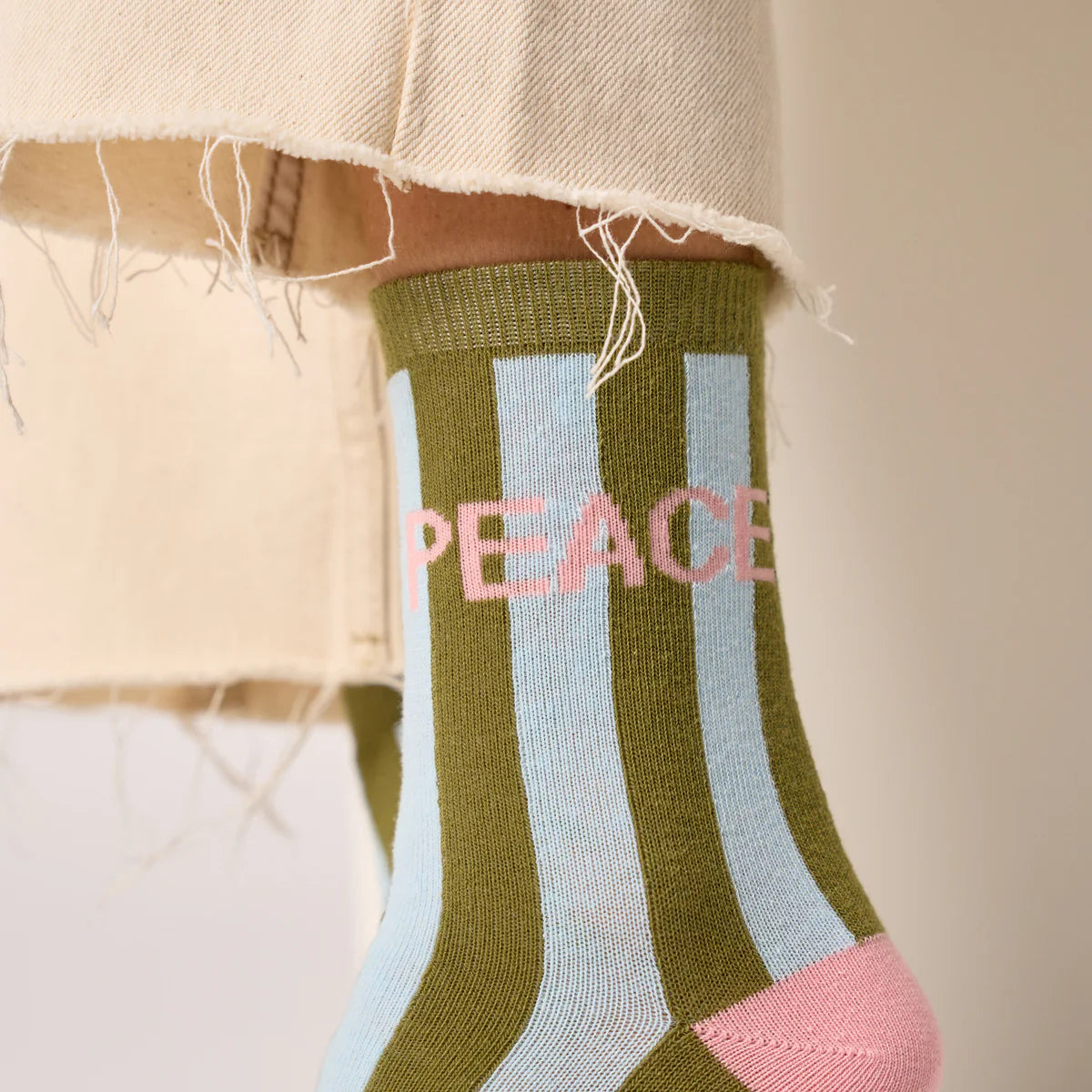 Chaussettes Rayées - Peace