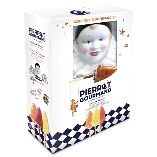 Coffret Pierrot buste + 40 sucettes