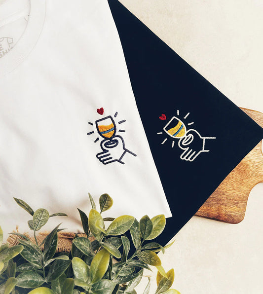 T-shirt Cœur Pastis Bleu marine