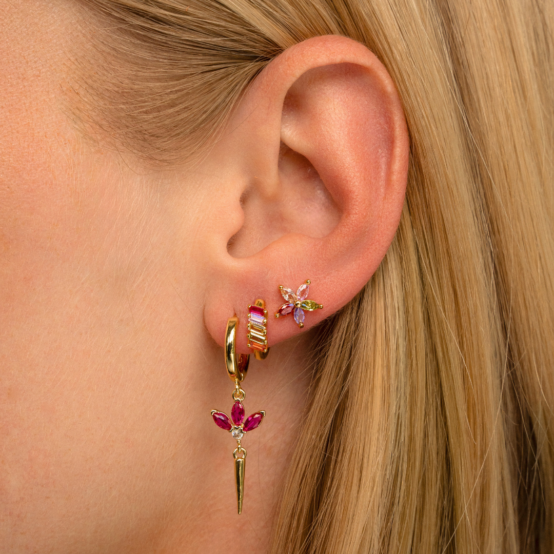 Boucles d’oreilles roses Alissa