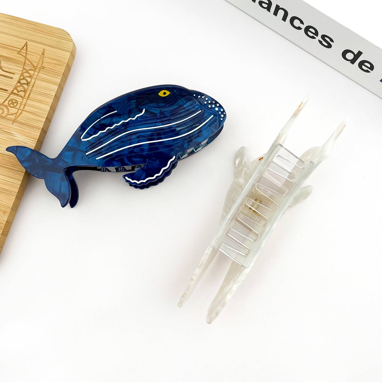 Pince à cheveux baleine à bosse, série vie marine: Bleu - DupontDupont