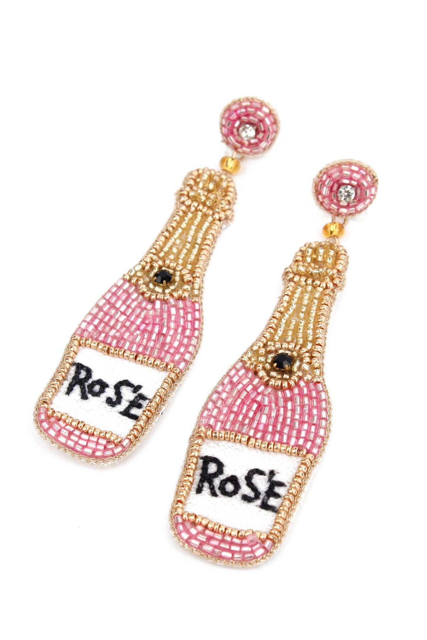 BOUCLES D'OREILLES ROSES
