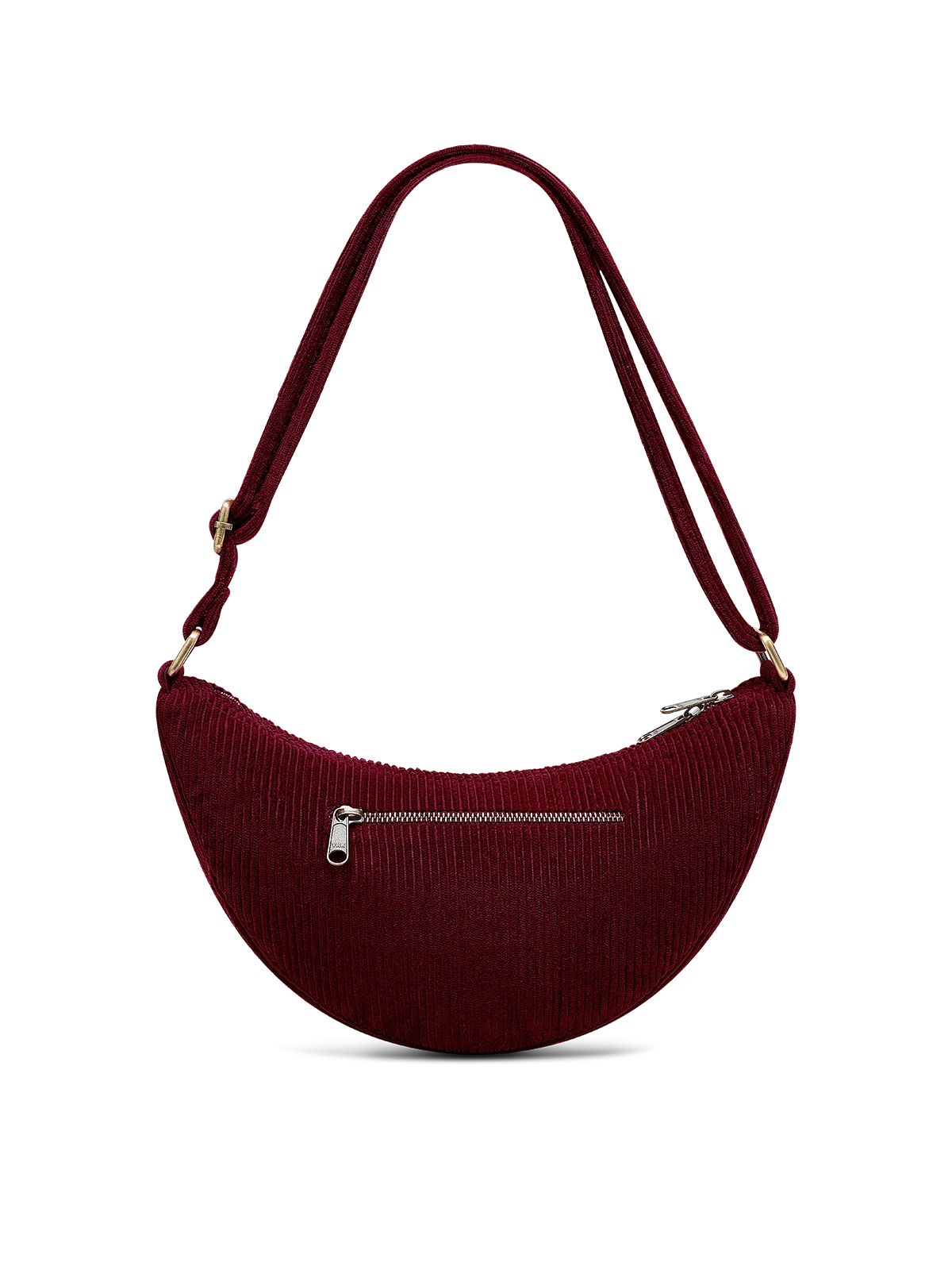 Sac bandoulière andrea velours bordeaux - DupontDupont