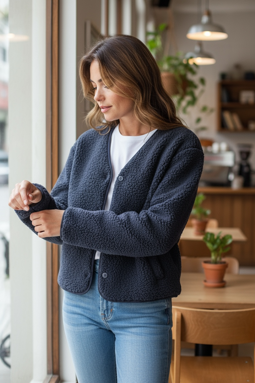 Veste Moumoute Marine