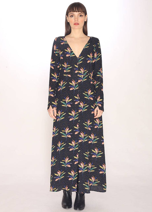 ROBE LONGUE PÉTALE