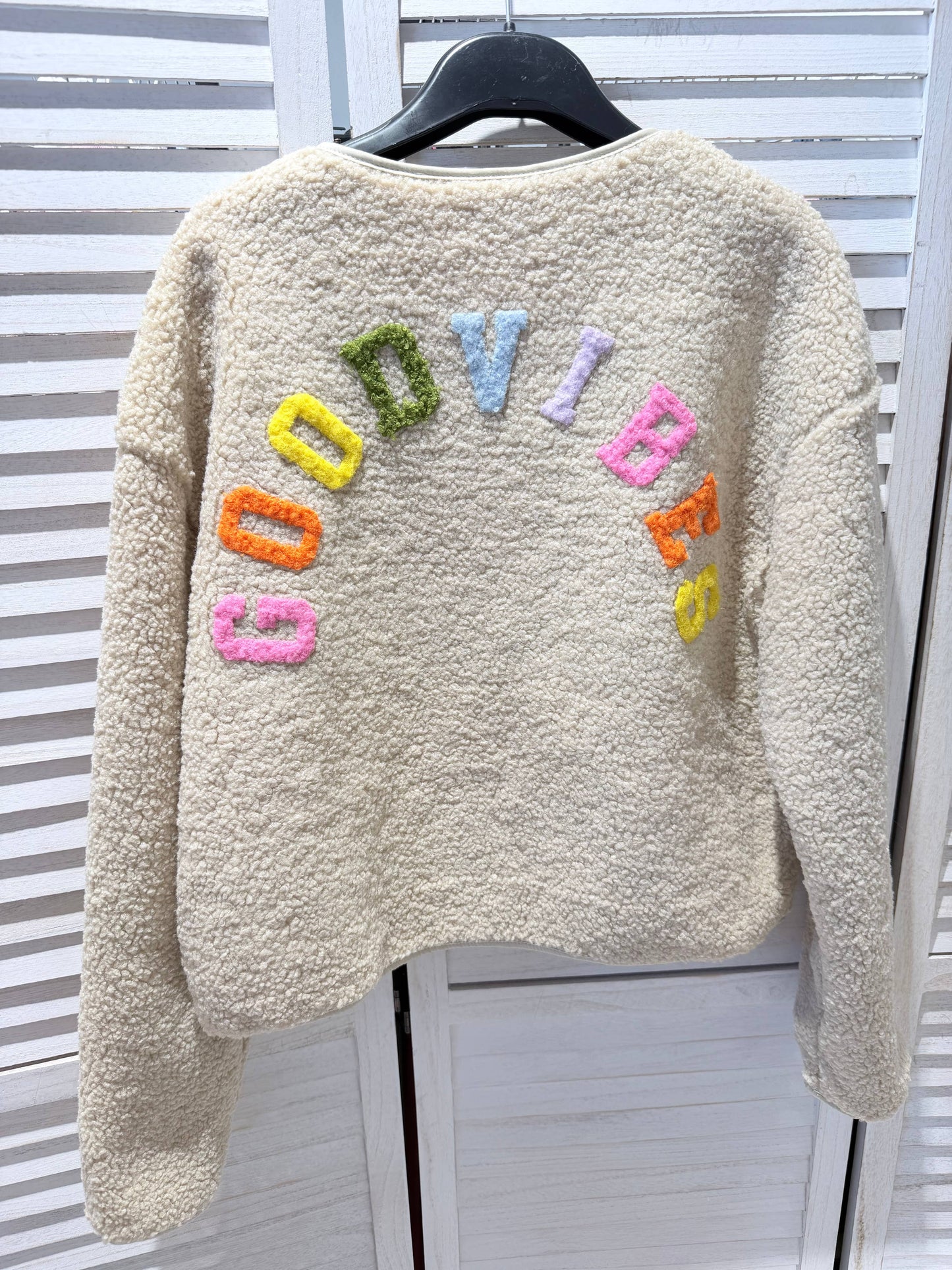 Veste en sherpa imprimée: Beige / TU - DupontDupont