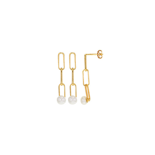Boucles 3 mailles et perle de culture - DupontDupont