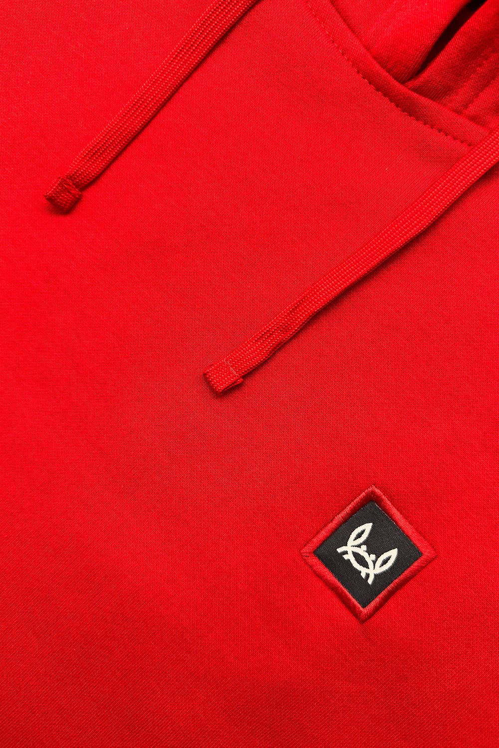 Sweat à Capuche Patch Rouge: Rouge / M