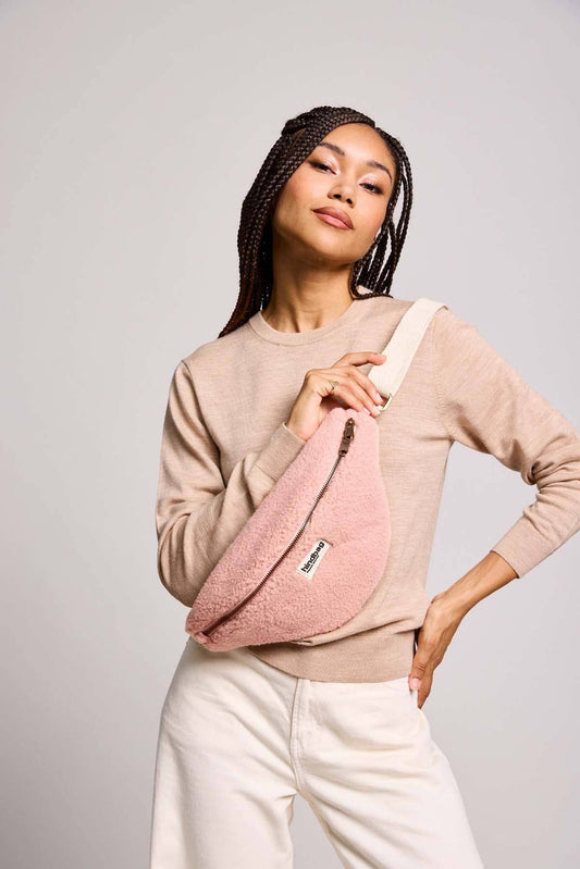 Sac banane Sasha Teddy Rose Poudré - DupontDupont