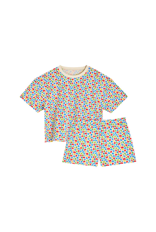 Ensemble Léopard multicolore