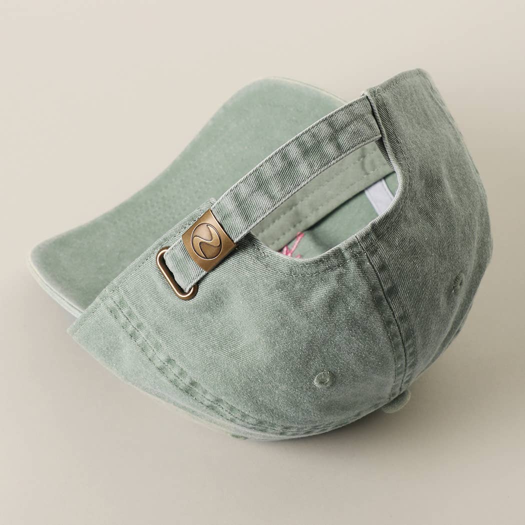 Casquette coton brodée « FUN MOM » Vert
