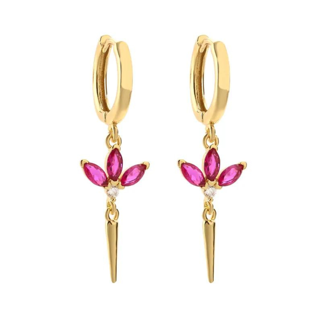 Boucles d’oreilles roses Alissa