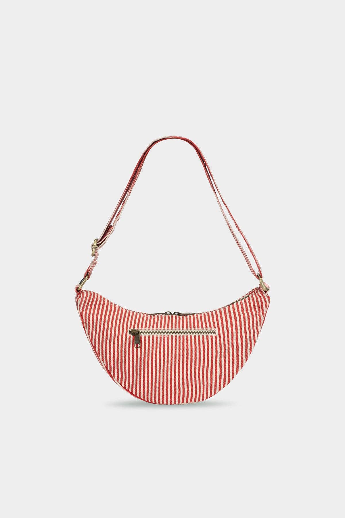 Sac Bandoulière Andrea Rayures rouge