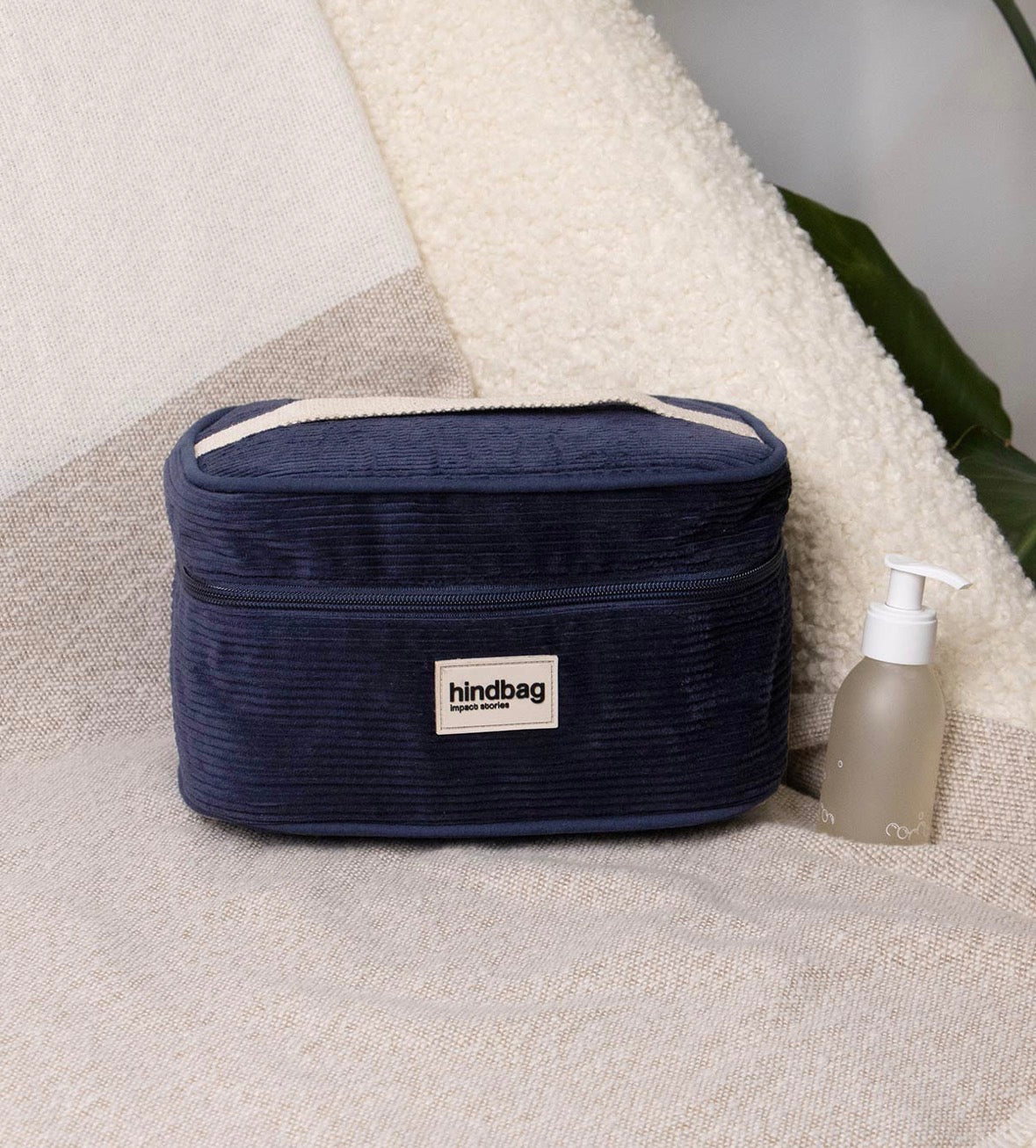 Trousse Vanity Gaspard velours - Marine