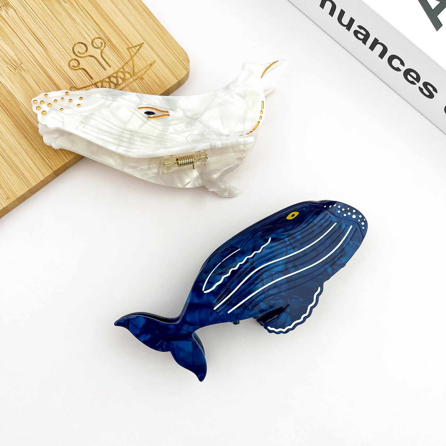 Pince à cheveux baleine à bosse, série vie marine: Bleu - DupontDupont