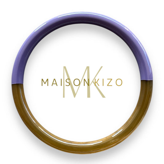 Jonc laqué en corne de buffle Lavande