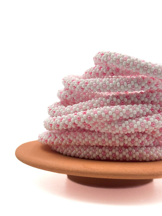 Bracelet népalais perles de verre R36 - DupontDupont