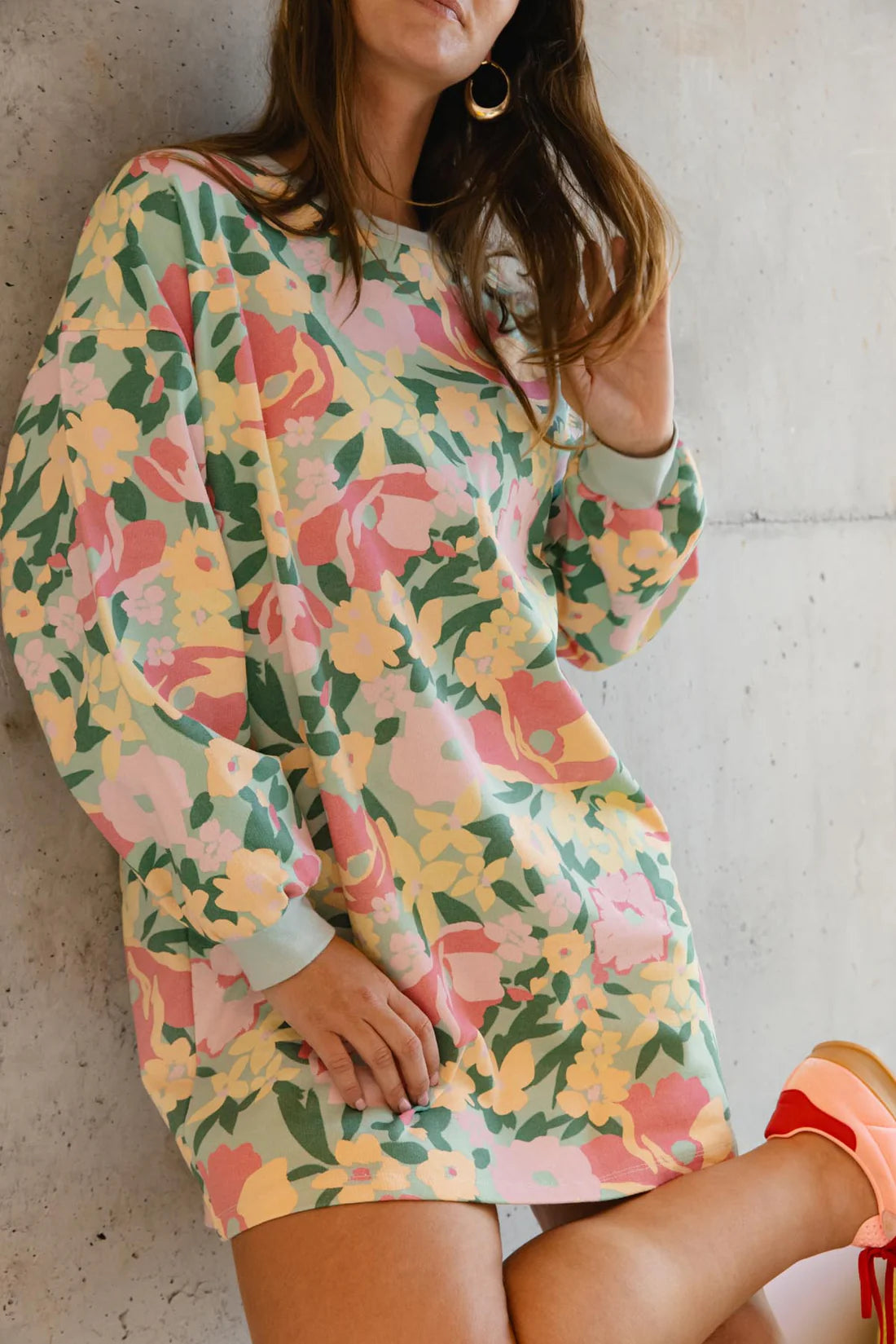 Robe sweat Allamanda vert