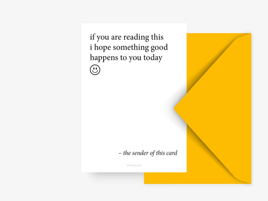 Carte postale « Something Good » format A6 - DupontDupont