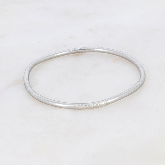 Jonc Bouddhiste fin - argent