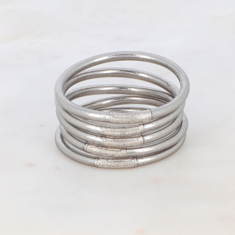 Jonc Bouddhiste argent