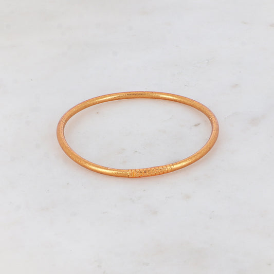 Jonc Bouddhiste fin - copper