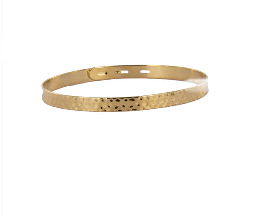 Jonc 3 positions martelé