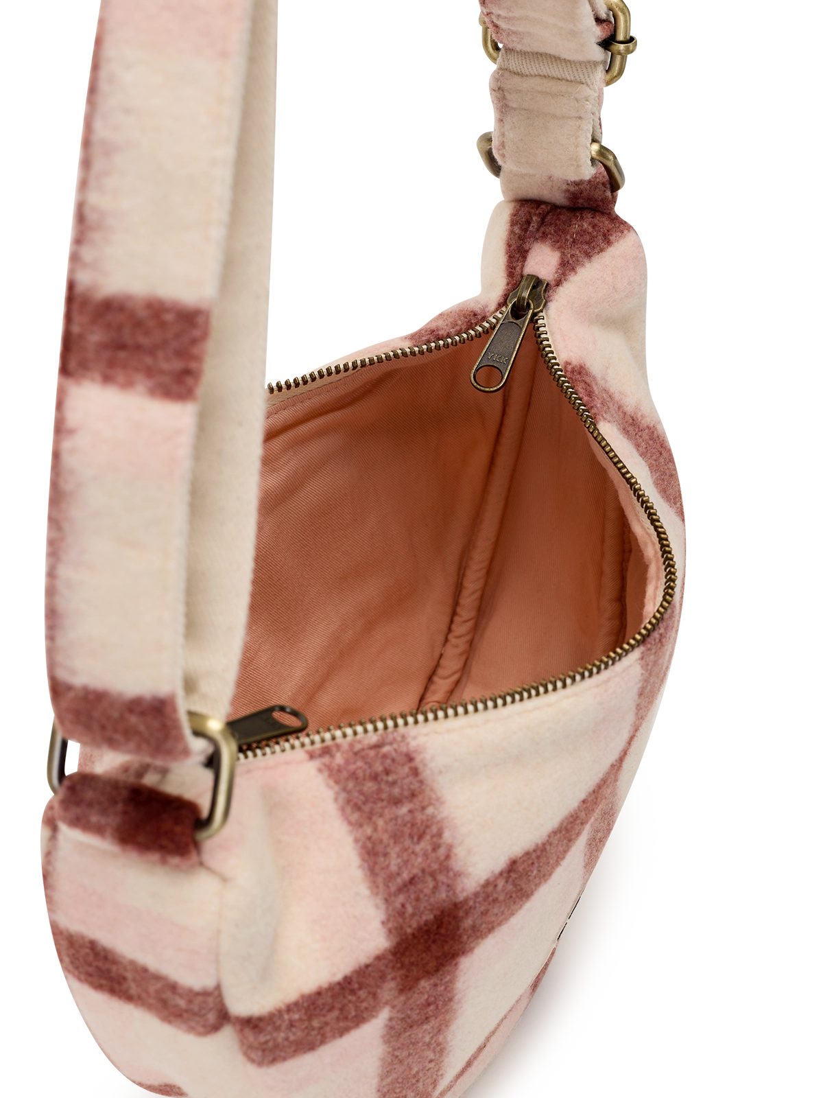 Sac bandoulière Andrea tartan rose