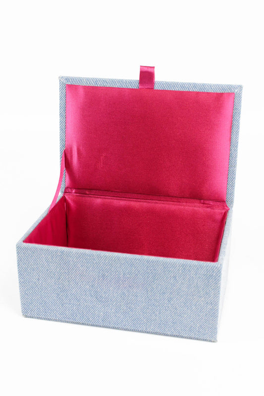 BOÎTE À BIJOUX SUN FACE EN JEAN