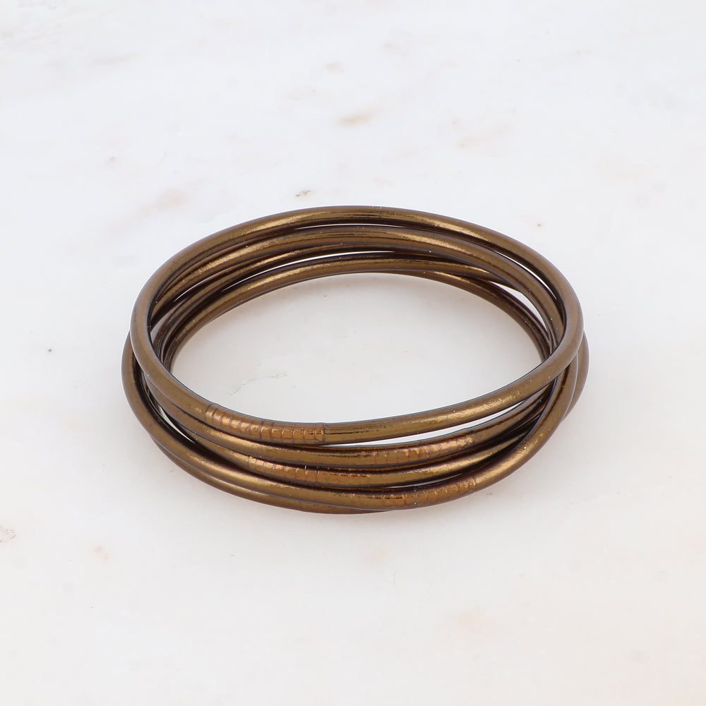 Jonc Bouddhiste fin - chocolat